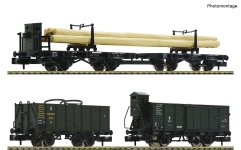 Fleischmann 6660061 - N - 3-tlg. Set Güterwagen, K.Bay.Sts.B., Ep. I